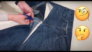 DIY из Старых ДЖИНСОВ Модная ЮБКА❗️Remake Old Jeans into a Skirt❗️Quitó la falda de los viejos Jeans