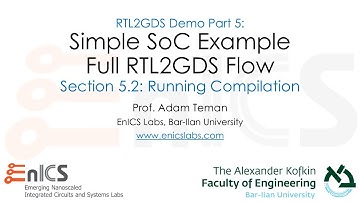 RTL2GDS Demo Part 5.2: SoC Demo - Running Compilation