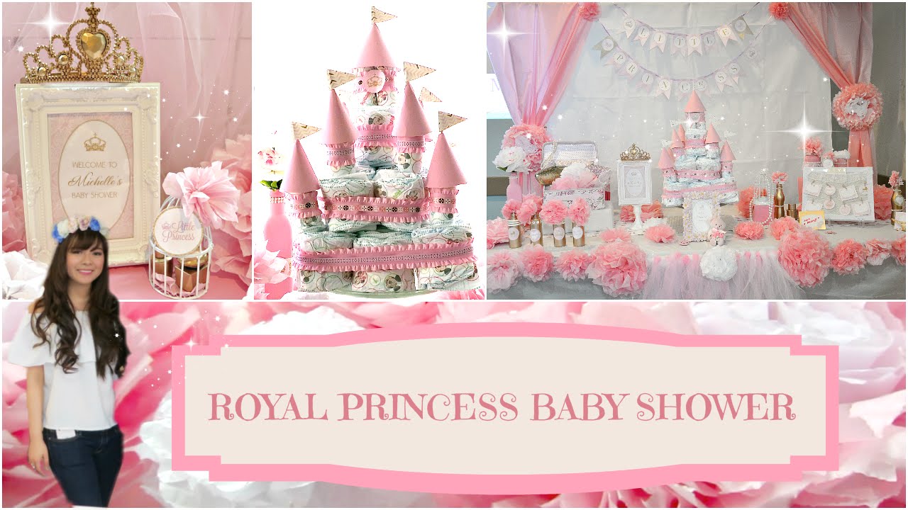 royal princess baby shower centerpieces