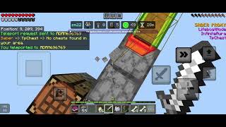 Getting book in lifeboat with saber proxy with my friend #minecraft #lifeboatpvp #saber #warzone 