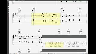 Koca Yaşlı Şişko Dünya - Adamlar / Ukulele Nota Tab Akor
