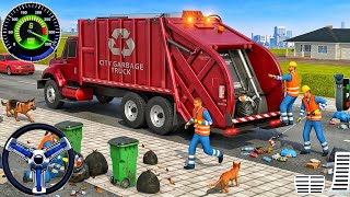 ゴミ収集車シミュレーターゲーム2026：エクストリームシティドライビングチャレンジ3Dゲーム！Androidゲームプレイ screenshot 4