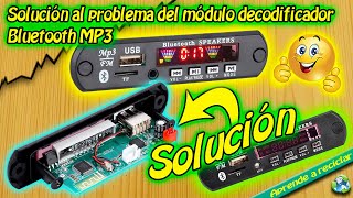 Solución al problema del módulo decodificador Bluetooth MP3