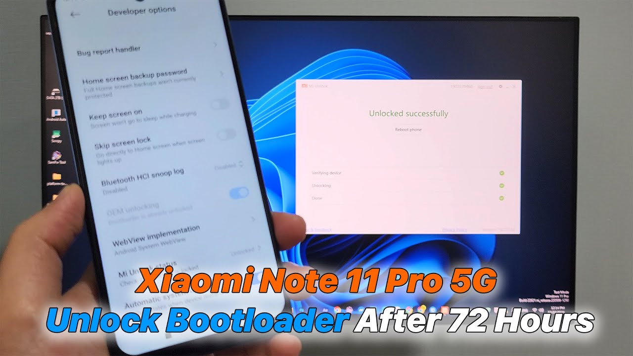Xiaomi Note 11 Pro Unlock Bootloader After 72 Hours