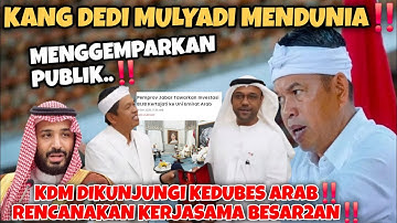 PUBLIK GEMPAR‼️KDM GO INTERNATIONAL!! DIDATANGI KEDUBES UNI EMIRAT ARAB!! BAHAS KERJASAMA BESAR2AN!!