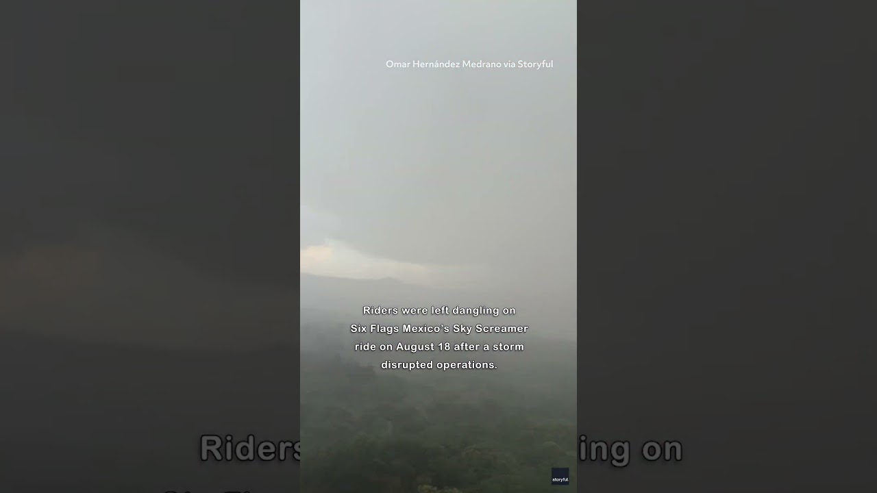 Riders Left Dangling High Above Amusement Park as Storm Hits