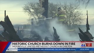 Historic Church Burns Down in Fire