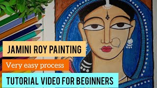 How to draw Jamini Roy painting ll step by step 😍
