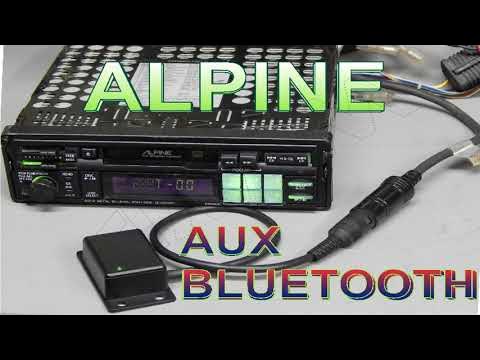 CAR RADIO ALPINE AUX BLUETOOTH 