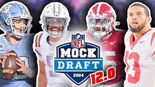 2024 NFL First-Round Mock Draft For All 32 Picks: 12.0! W/ Trades! (1 Week From the Draft!)
