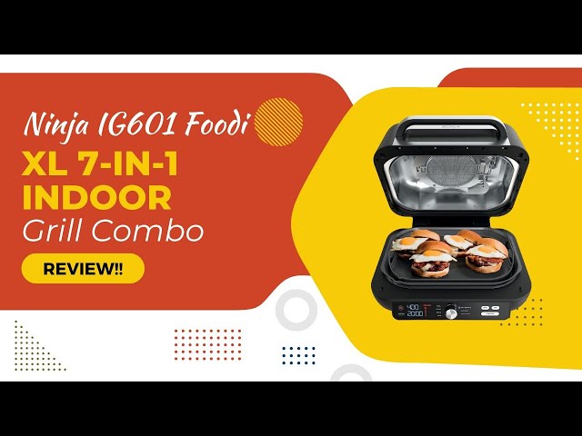 Review Ninja IG601 Foodi EL 7-in1 Indoor Grill & Air Fryer with Pro Power  Grate & Griddle LOVE IT! 