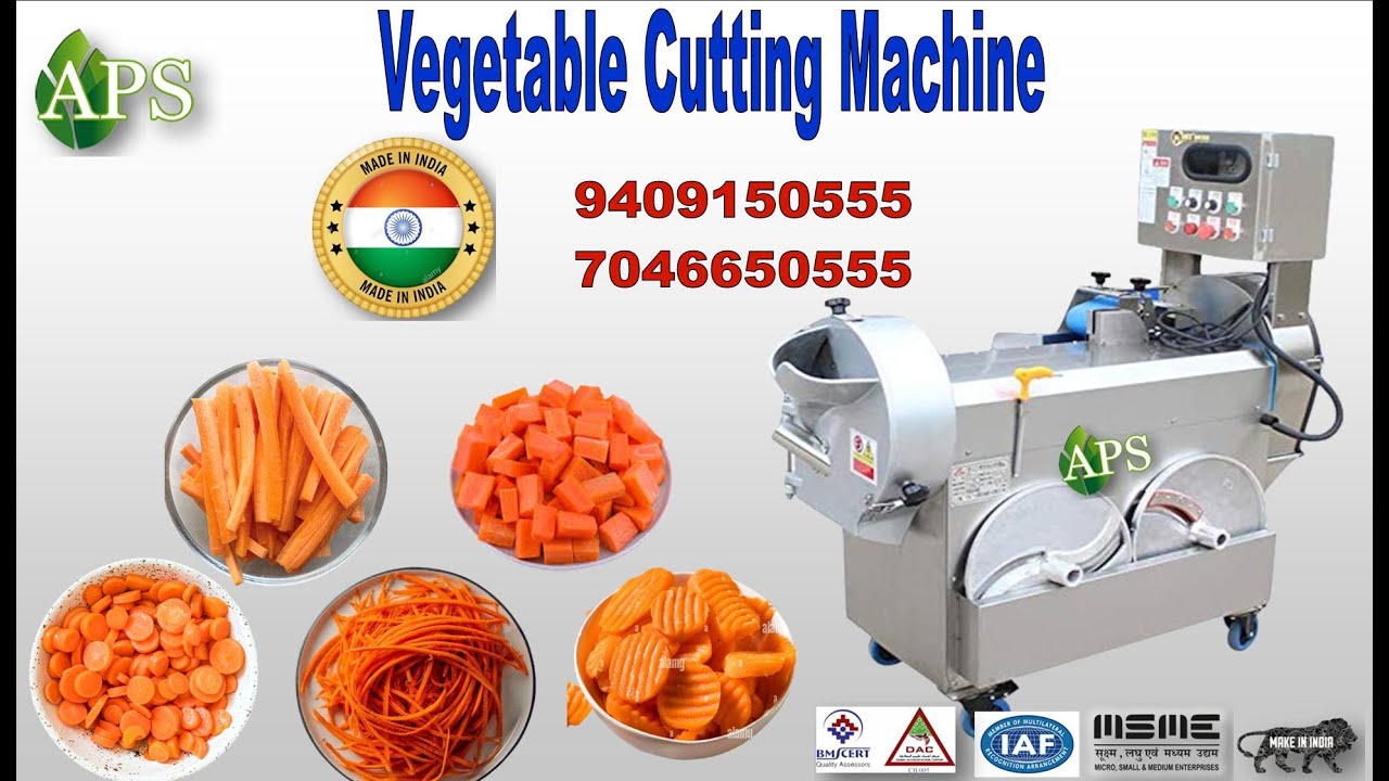 A High Efficient Carrot Cutting Machine， Vegetable Slicer, And