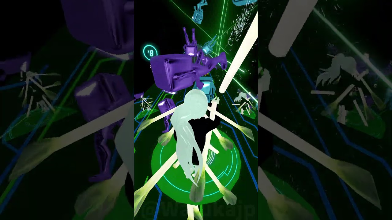 I Tried HoYoHoYo with LV.999 Leek #vrgame #beatsaber #mod #custommaps