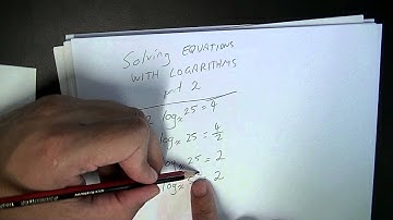 Logs 10   Solving logarithmic equations part 2