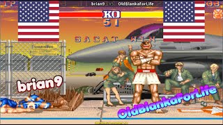 Street Fighter II' - Hyper Fighting ➤ brian9 (Usa) vs OldBlankaForLife (Usa) sf2hf screenshot 5