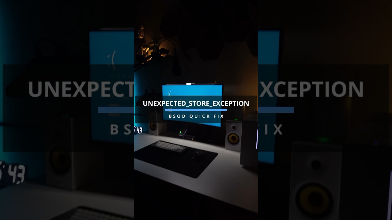Быстрое решение BSOD UNEXPECTED_STORE_EXCEPTION 