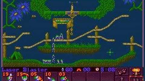 Outdoor, level 2; a Lemmings 2 walkthrough