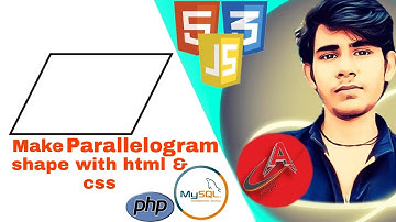 How to Make Parallelogram shape with the help of Html & Css