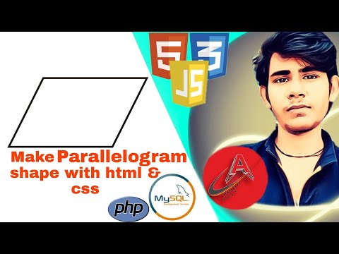 How to Make Parallelogram shape with the help of Html & Css