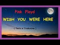 - Pink Floyd "WISH YOU WERE HERE" - ( Testo e Traduzione ) -