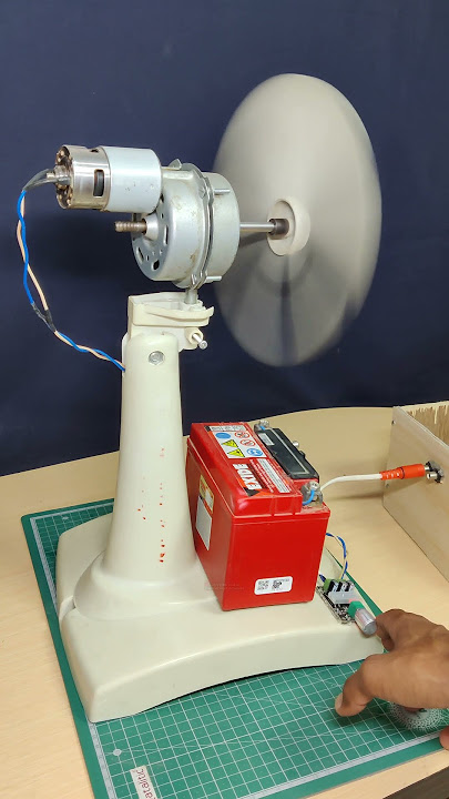 How to make Reachargeable dc Motor Fan 😱 #shorts #viral