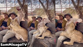 NANDY Avujisha Video Ya BILLNASS Alivyotaka Kung'atwa Na SIMBA Walipokua VACATION Mbuga Ya Wanyama