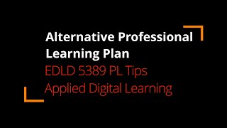 EDLD 5389 PL Tips