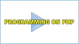 Programming On Php