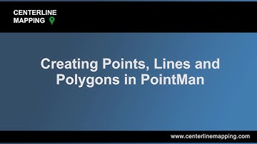 Centerline Mapping Demonstrates How to Create Points, Lines and Polygons Using the PointMan App
