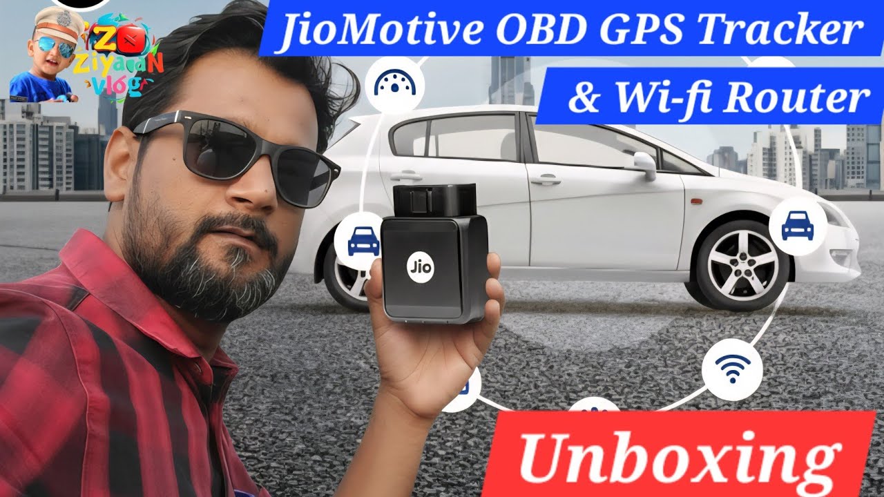 Unboxing JioMotive OBD GPS Tracker & Wi-Fi Router 🚗 | 4G eSIM | Geo Fencing | 1 Yr Free Plan