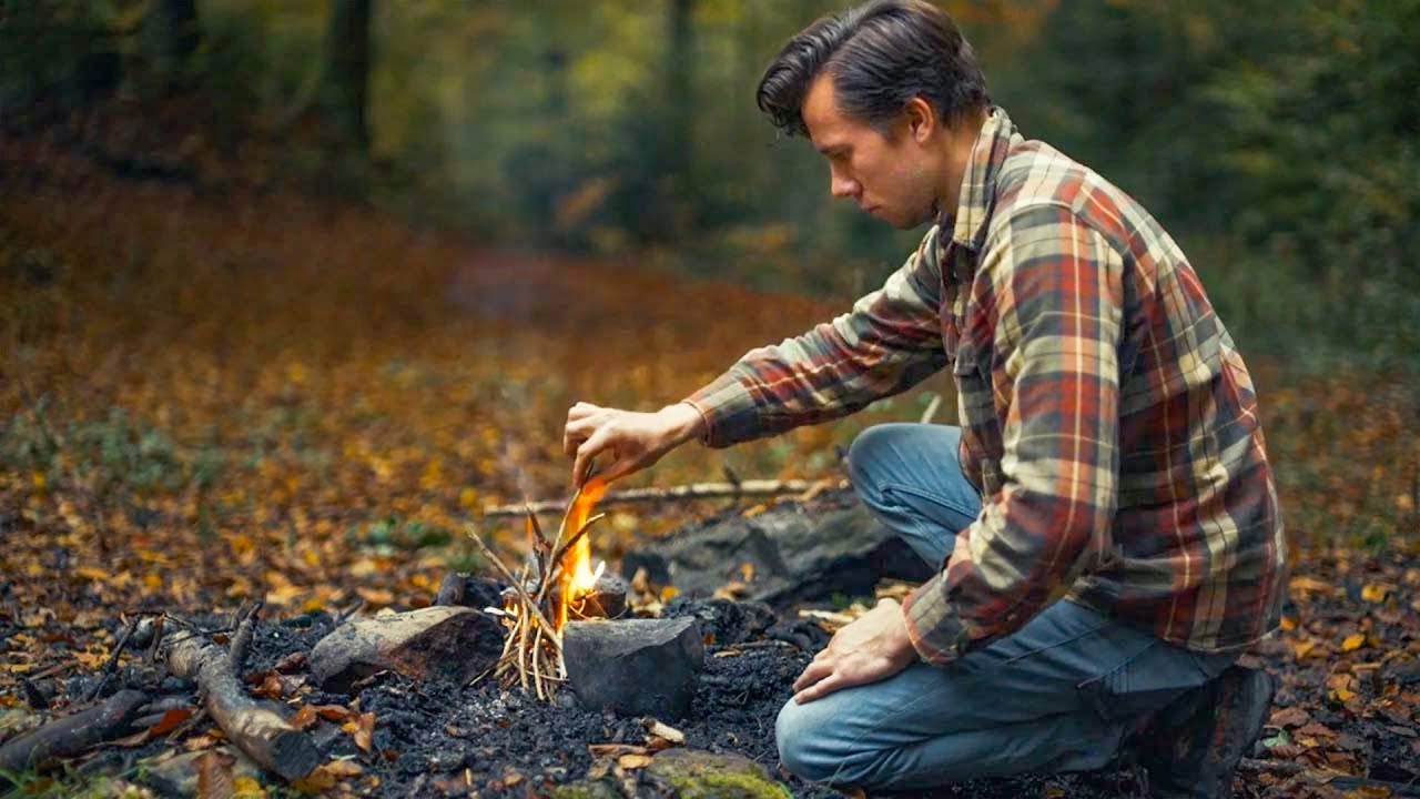 Vegan Campfire ASMR Cooking 🔥 Lentil Stew - No Talking