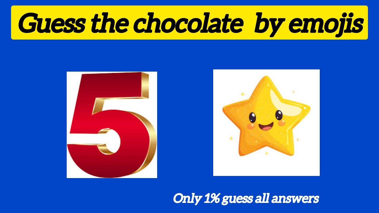 Guess the Chocolate by Emojis challenge 🍫 | Fun Emoji Quiz | guess the chocolate | vn fun quiz
