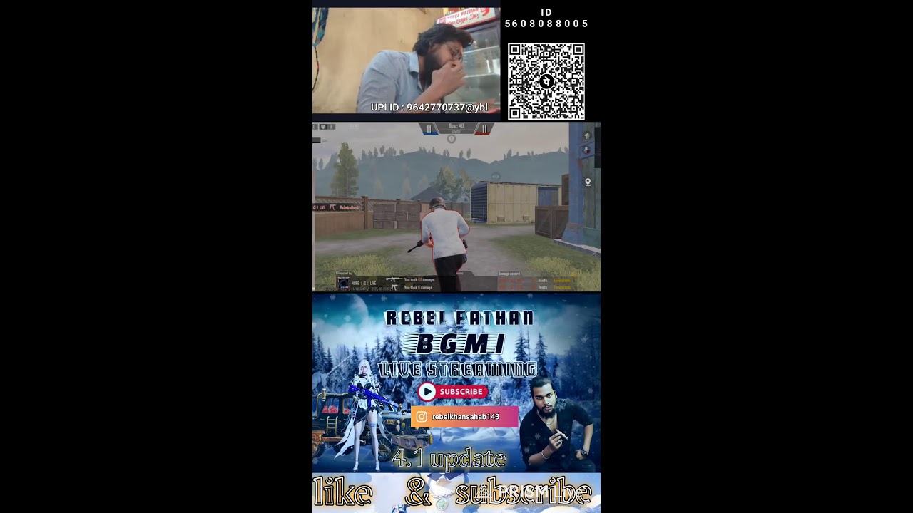 REBEL Pathan live  ! jaldi se 1k subs complete karao dosto