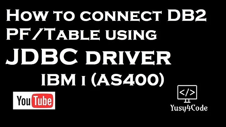 How to connect IBM i DB2 using JDBC Driver | yusy4code