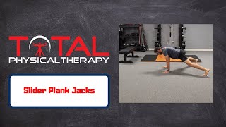 Slider Plank Jacks
