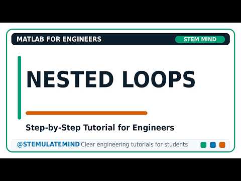 Nested for Loops in MATLAB | Step-by-Step Tutorial for Engineers