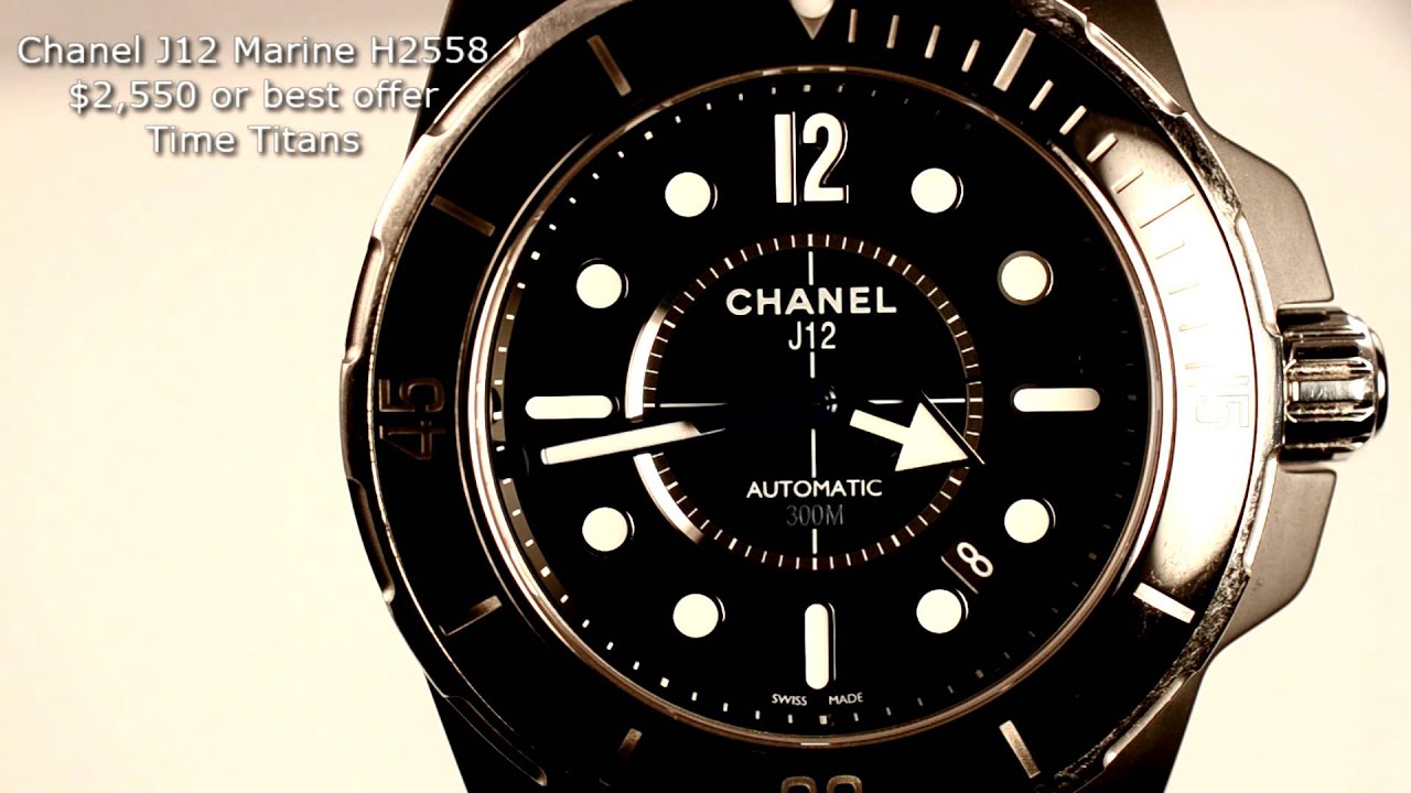 Chanel J12 Marine 42MM H2558 Automatic $5,400 Rubber 200M Ceramic