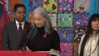 News conference on Red Dress Alert system | APTN News