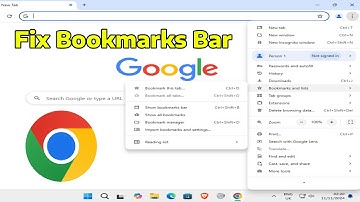 How To Fix Bookmarks Bar Missing in Google Chrome Browser (Restore Bookmark Bar)