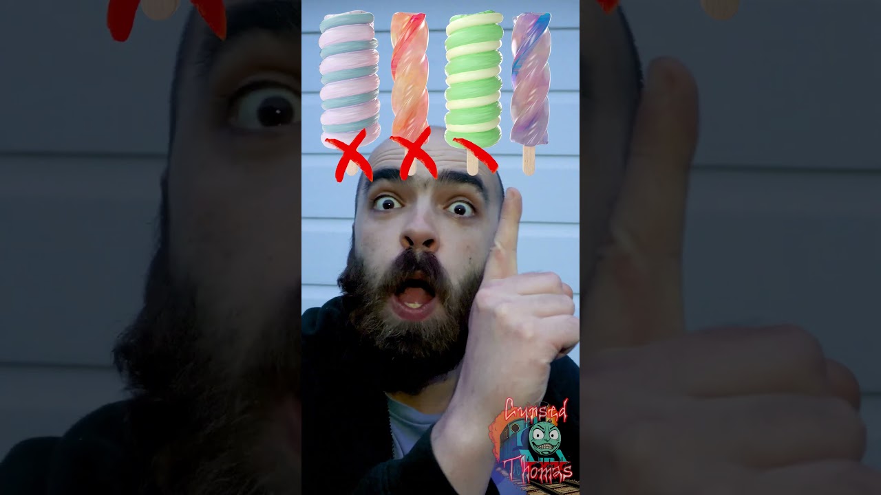 Chocolate Candy Lolipop Thomas Train Whistle and Horn