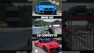 Bmw M2 Vs C8 Corvette 65Mph Roll Start Maryland International Raceway