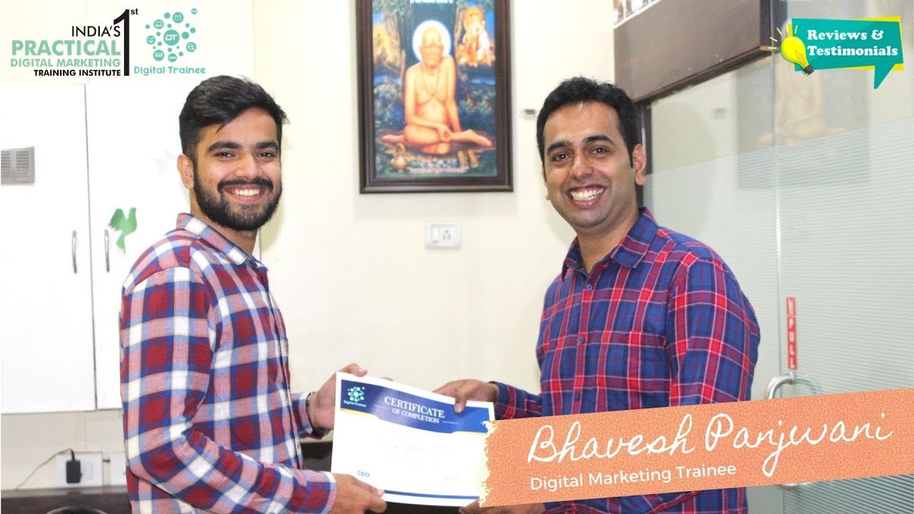 Digital Trainee Testimonial By Bhavesh | Successfully Completed Digital Marketing Course
