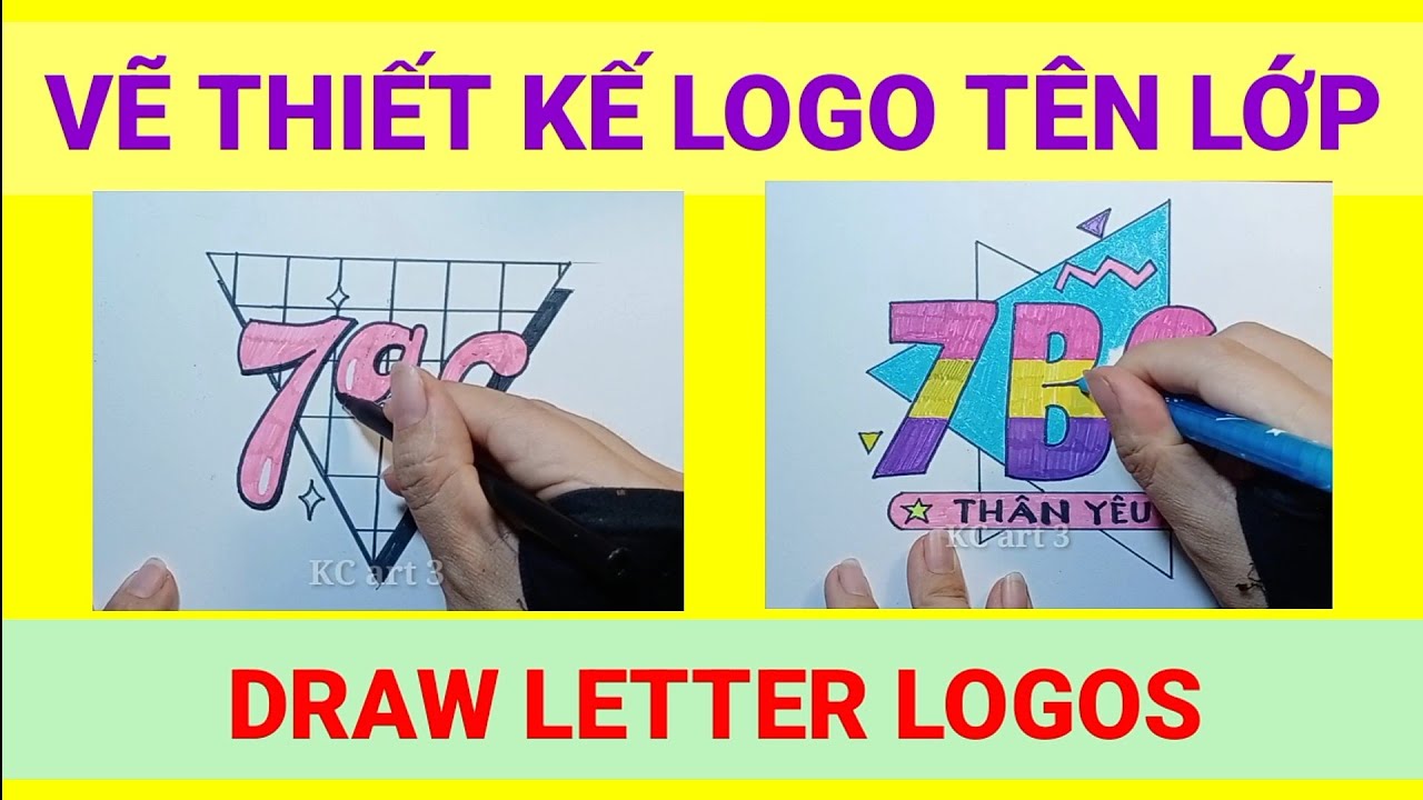 Thiết kế Logo Tên Lớp - 7a6, 7b6 - LOGO DẠNG CHỮ |... - youtube