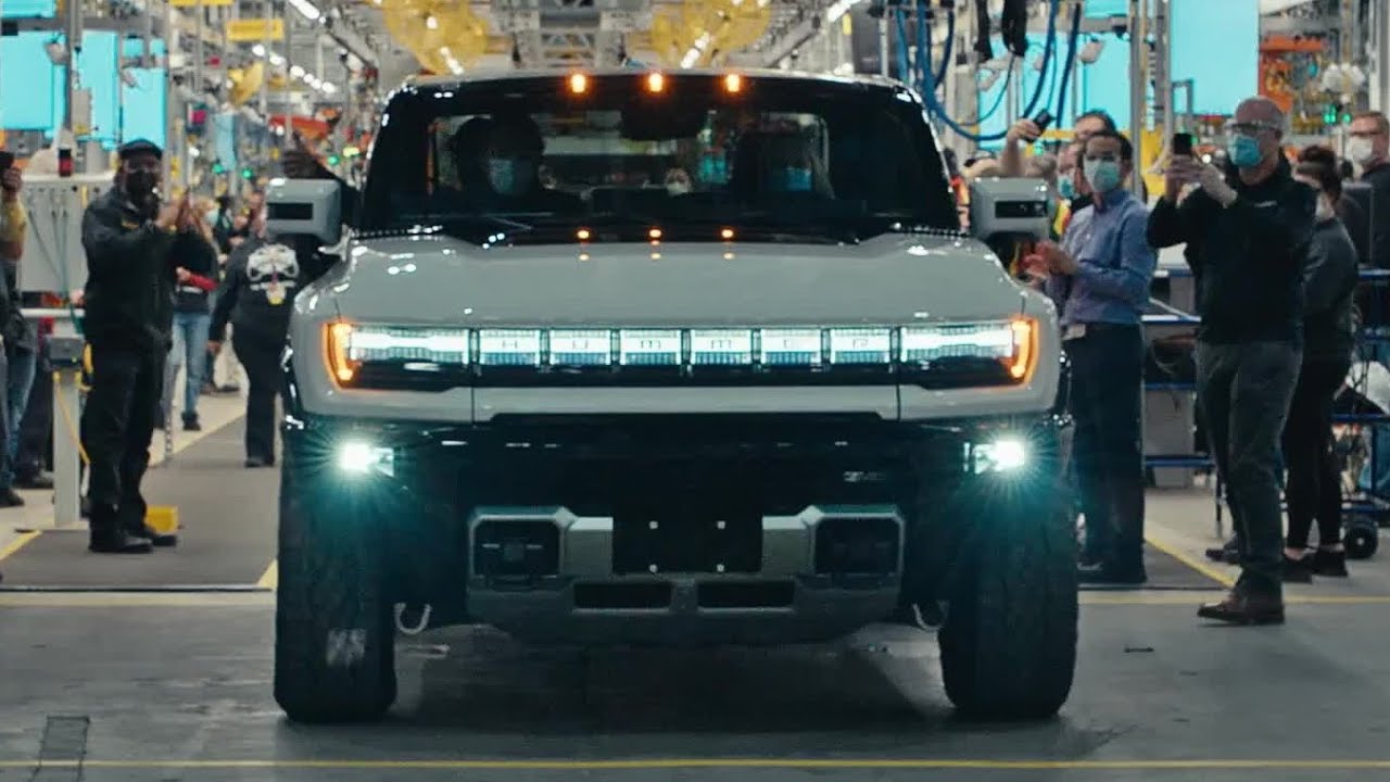 2022 GMC HUMMER EV VIN 001 Rolls Off Production Line