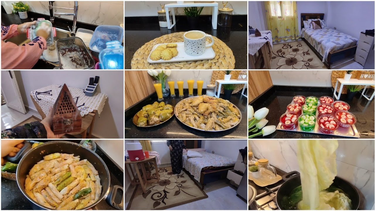 روتين يومي💞 بعد نزول اولادى المدرسه وازاي بنظم وقتي في الدراسه +احلى سفرة غدا بدون افورة💃