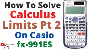 How To Solve Calculus-Limits 2 with Casio fx-991ES Scientific Calculator #calculatortricks #calculus