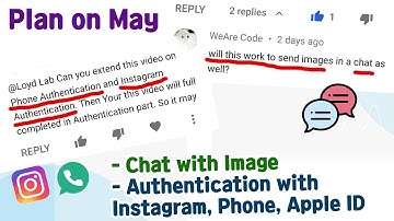 Flutter plan on may - Chat app with Image, Authentication with Phone, instagram, Apple ID
