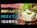 【筋肉が落ちない最強タンパク質】5位は豆腐、4位は卵、1位は知らないと損する食材！【食で長生き】