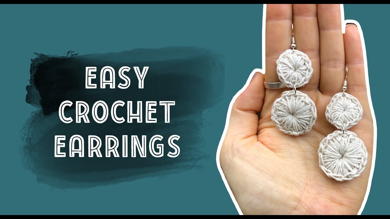 Quick and easy crochet earrings | great last minute gift idea