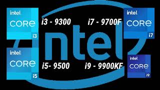intel i3-9300 vs i5-9500 vs i7-9700F vs i9-9900K 9th Gen Desktop Processor l Spec Comparison